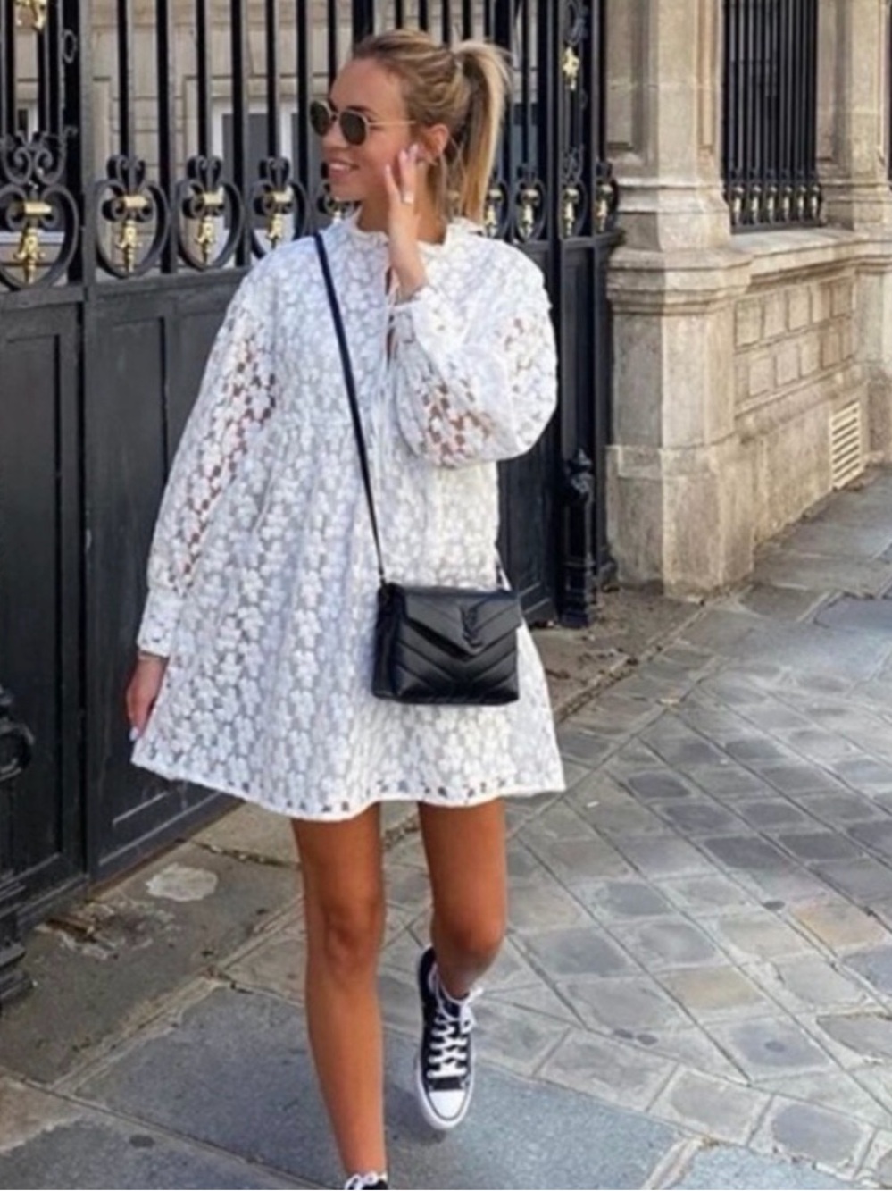 ZARA TEXTURED WEAVE MINI DRESS. WHITE. 4786/058. Size XS. Bloggers’ Favorite.